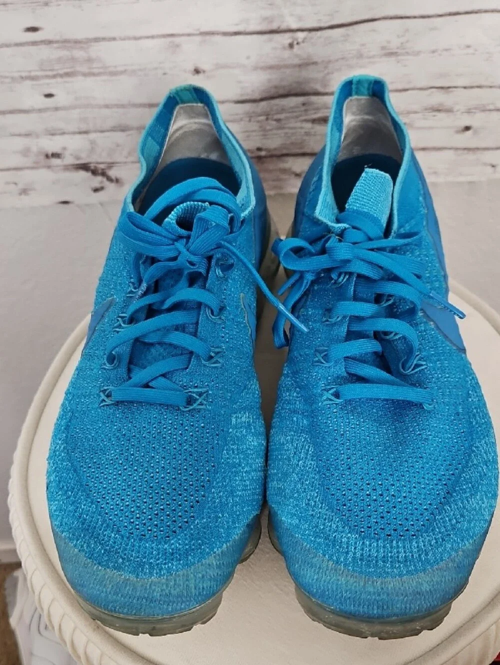 Nike Flyknit VaporMax Sneakers - Cyan Blue